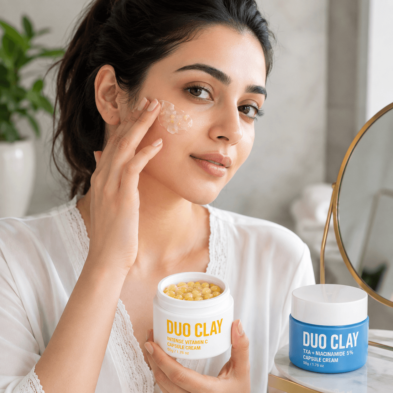 DUO CLAY capsule cream texture